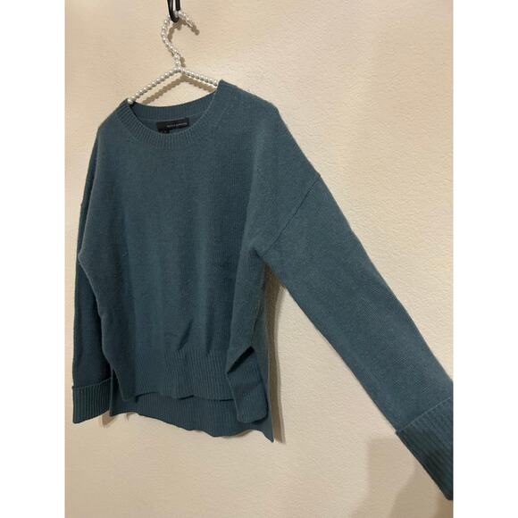 360 Cashmere Sweater Size XS Green Quiet Luxury Minimalist Capsule Pullover Knit - Picture 2 of 10
